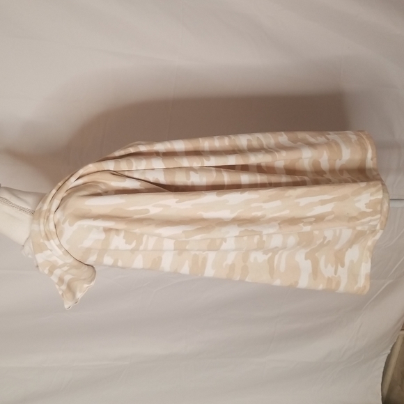 Lucky Brand Camouflage Open Front Lightweight Hooded Fleece Lined Sweatshirt S - Picture 6 of 11